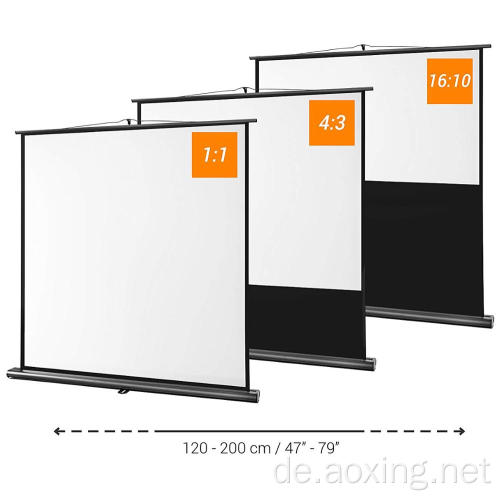 Portablen 4: 3 Mobile Pull -Up -Projektorbildschirm